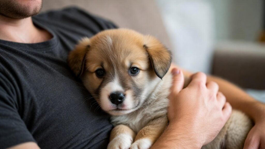  puppies improving human mental health. fun fact about puppies