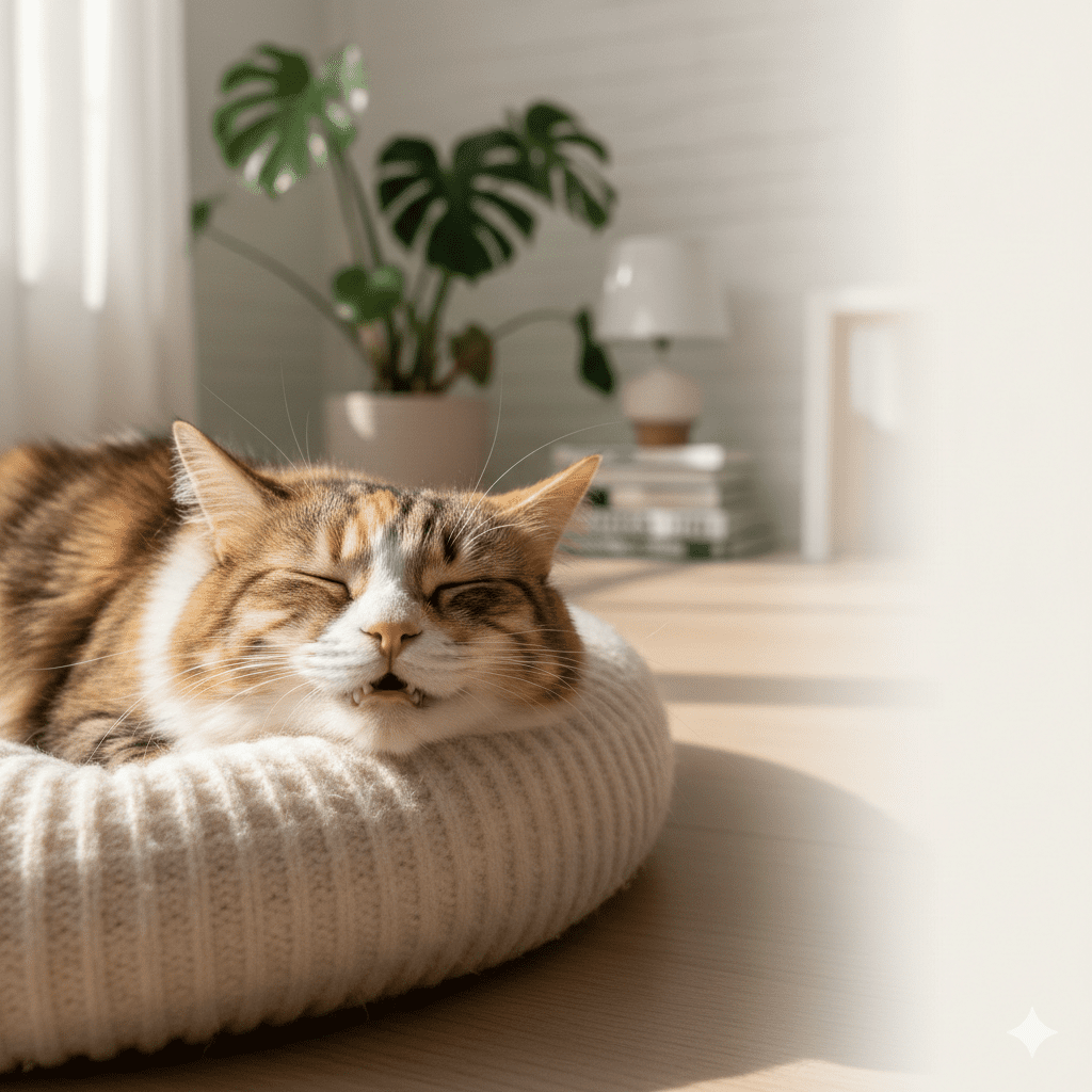 is cat snoring normal example